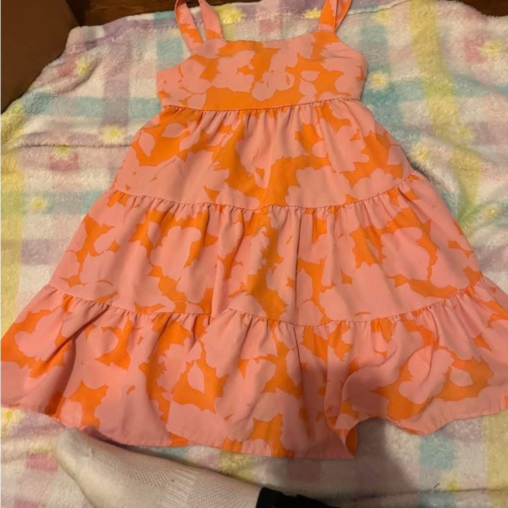 Pink and Orange Kids Dress